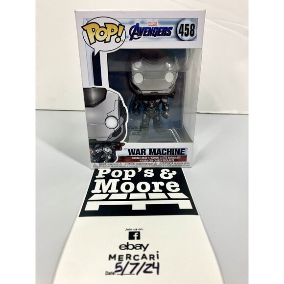 Funko Pop! Marvel Avengers: War Machine 458 Vinyl Figure With Protector - Picture 1 of 16